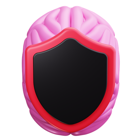 Brain Shield  3D Icon