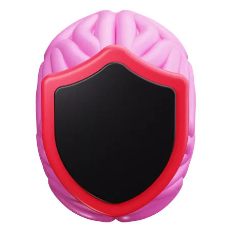 Brain Shield  3D Icon