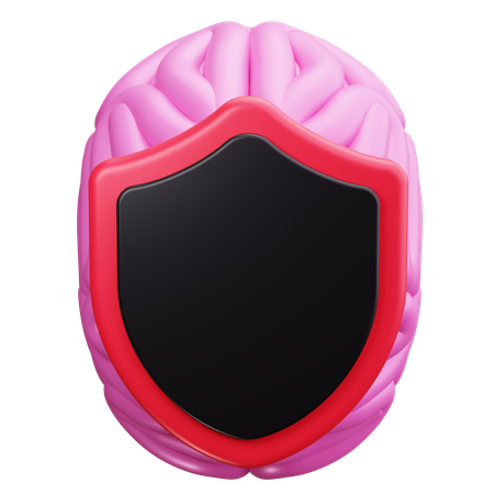 Brain Shield  3D Icon