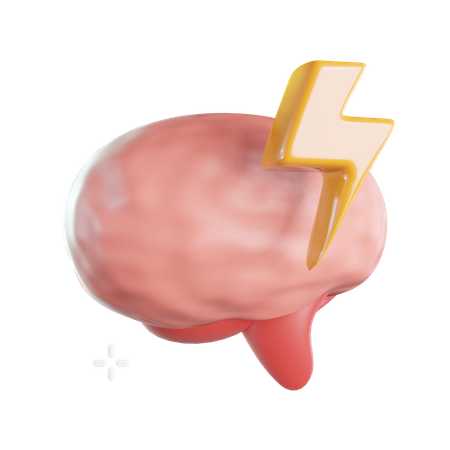 Brain Storm 3D Illustration
