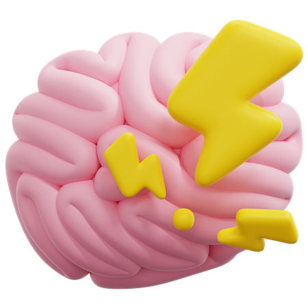 Brain stroke  3D Icon