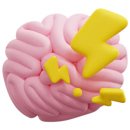 Brain stroke  3D Icon