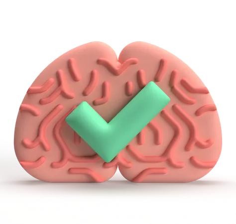 Brain Think  3D Icon