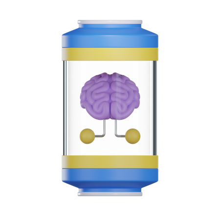 Brain Tube  3D Icon
