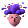 brain blast emoji 3d