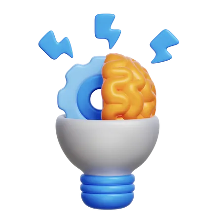 Brainstorm & Intelligence  3D Icon