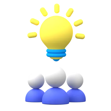 Brainstorming  3D Icon