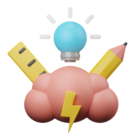 Brainstorming  3D Icon