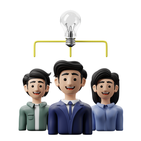Brainstorming  3D Icon