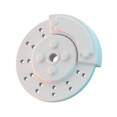 Brake Disc  3D Icon