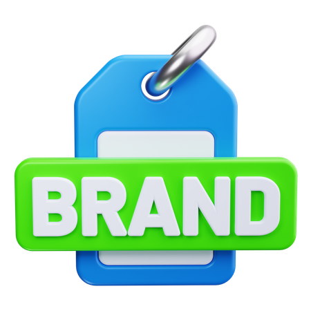 Brand Tag  3D Icon