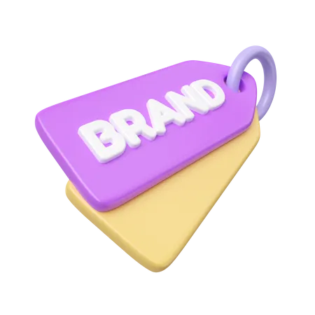 Brand Tag  3D Icon