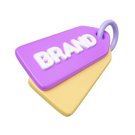 Brand Tag 3D Icon