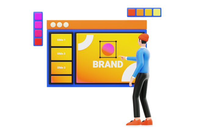 Branding-Designer  3D Illustration