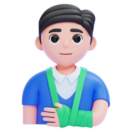 Bras cassé  3D Icon