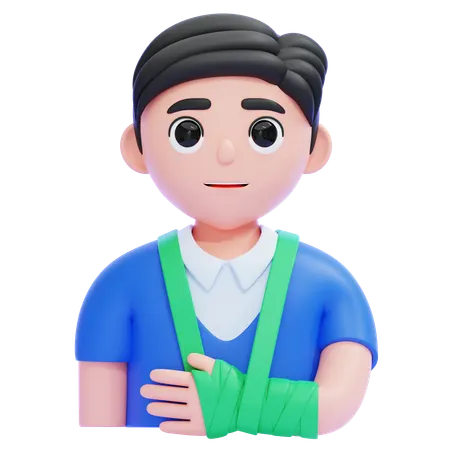 Bras cassé  3D Icon