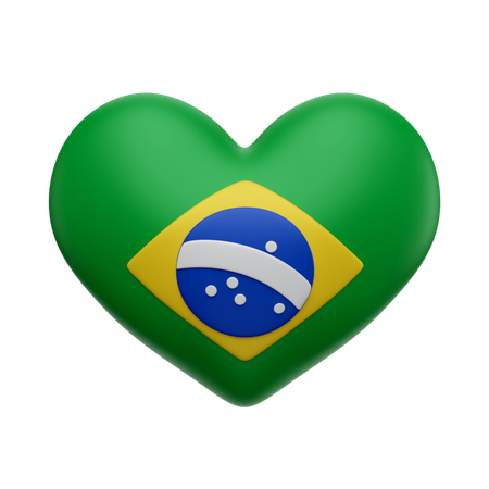 Coração do brasão  3D Icon