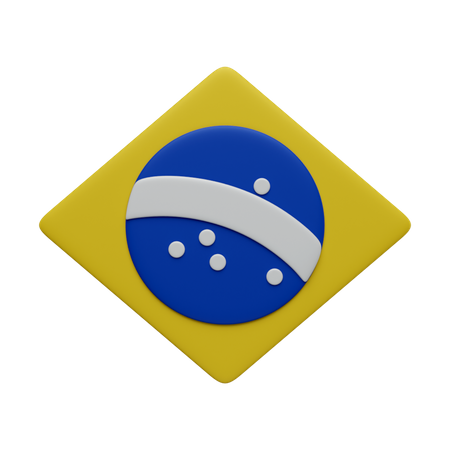 Brasilianisches Wappen  3D Icon