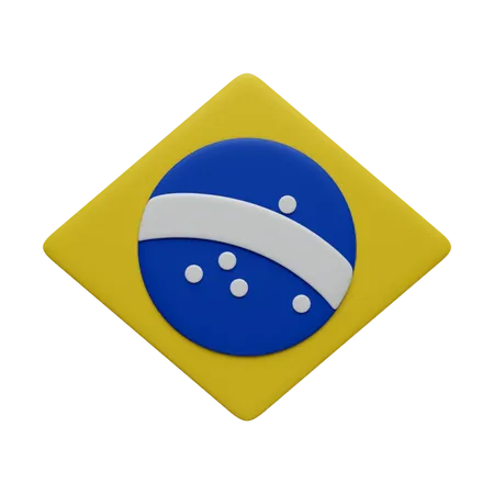 Brasilianisches Wappen  3D Icon