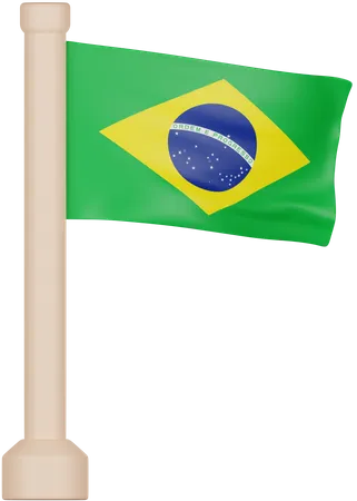 Brasilien Flagge  3D Icon