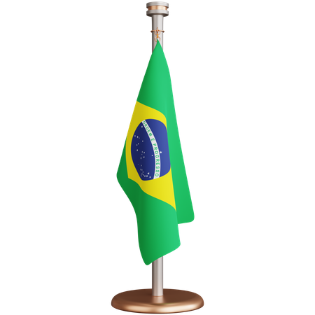 Brasilien Flagge  3D Icon