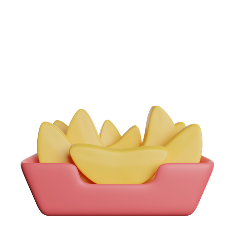 Gebratene Kartoffel  3D Icon