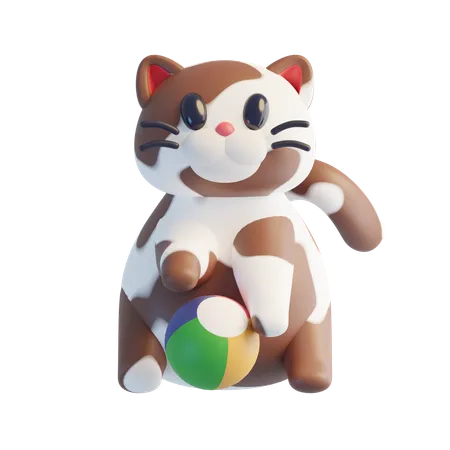 Braune Katze  3D Icon