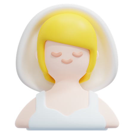 Braut  3D Icon