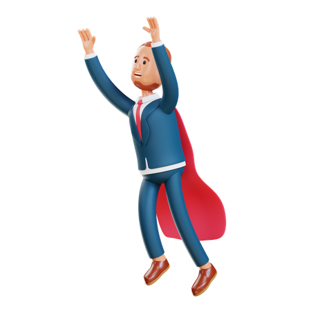 Brave Businessman  3D Icon