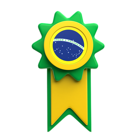 Brazil Badge  3D Icon