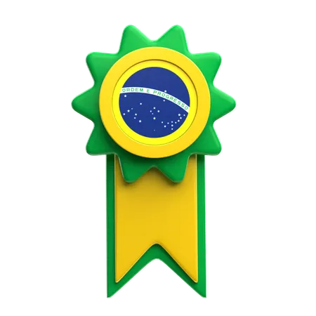 Brazil Badge  3D Icon