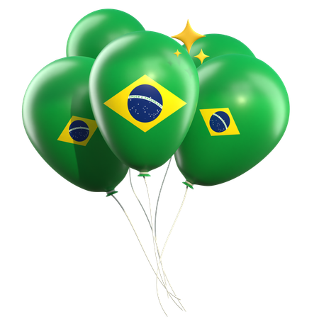 Brazil Ballons  3D Icon