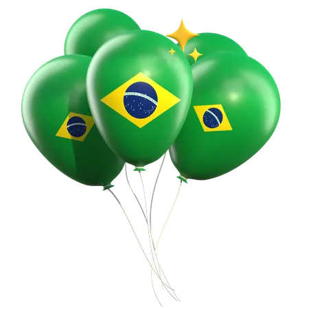 Brazil Ballons  3D Icon