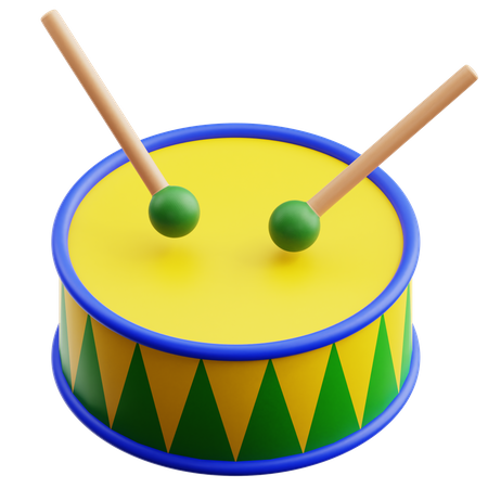 Brazil Drum  3D Icon