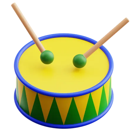 Brazil Drum  3D Icon