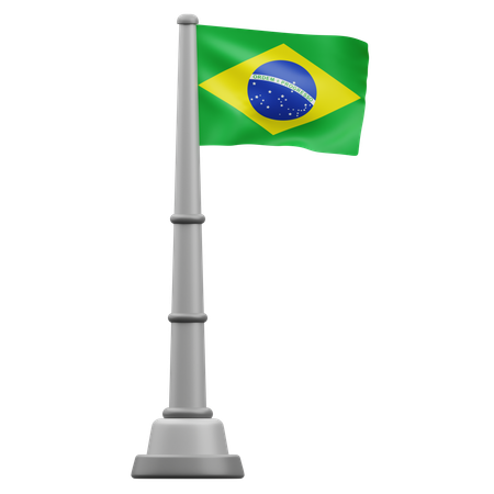 Brazil flag  3D Icon