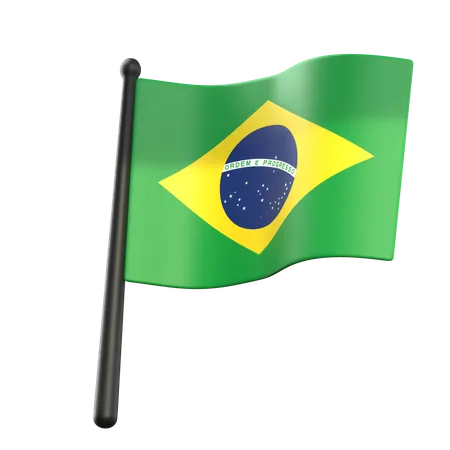 Brazil Flag  3D Icon