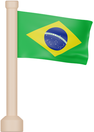 Brazil Flag  3D Icon