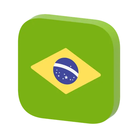 Brazil Flag  3D Icon