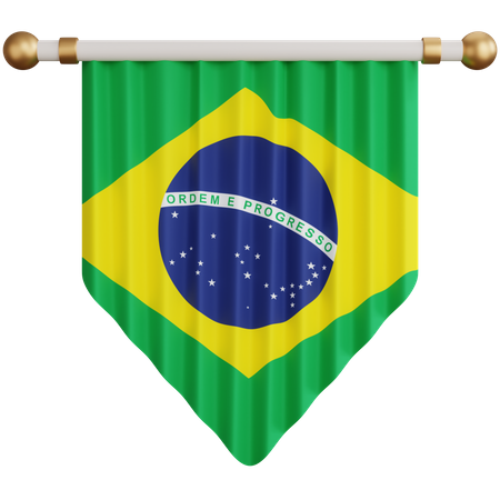 Brazil Flag  3D Icon