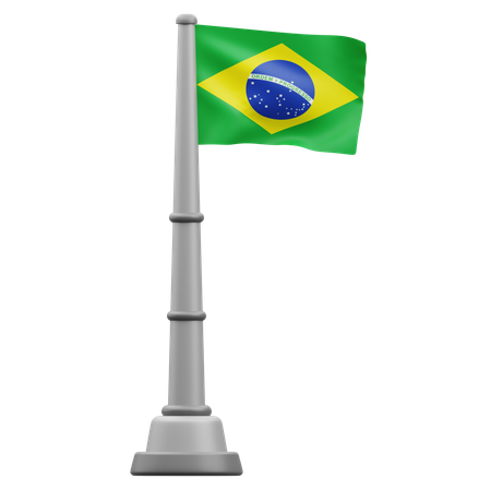 Brazil flag  3D Icon