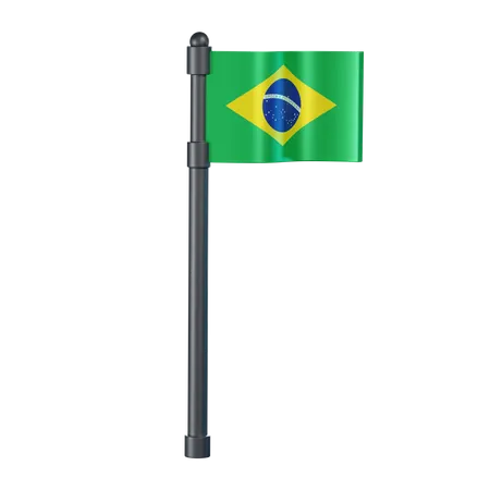 Brazil Flag  3D Illustration