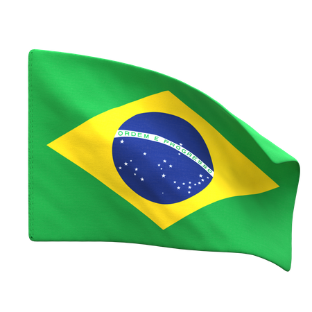 Brazil Flag 3D Icon