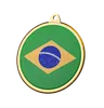 Brazil Flag Medal Badge