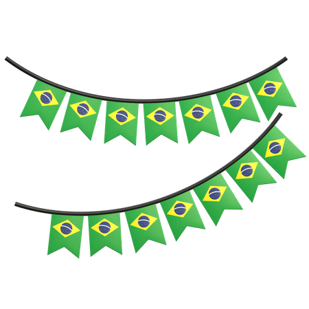 Brazil Flags  3D Icon