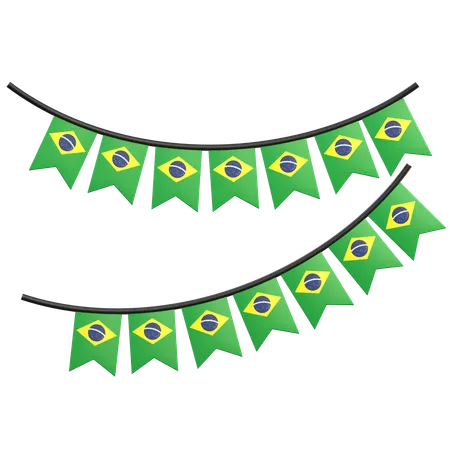 Brazil Flags  3D Icon