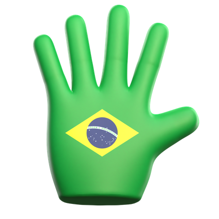 Brazil Hand  3D Icon