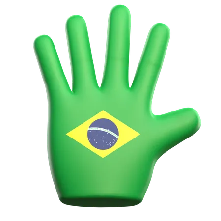 Brazil Hand  3D Icon