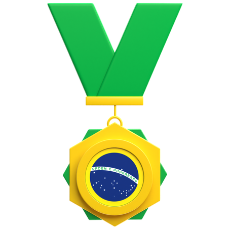 Brazil Medal  3D Icon