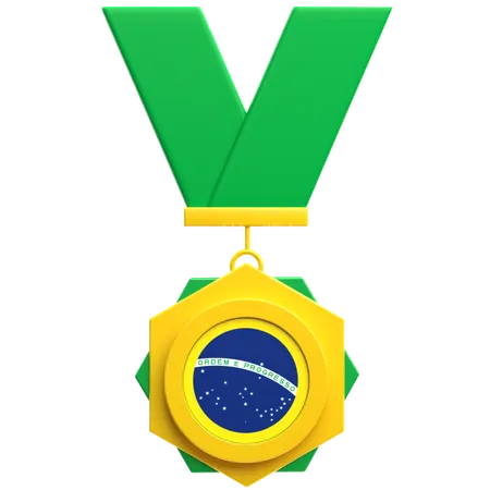 Brazil Medal  3D Icon